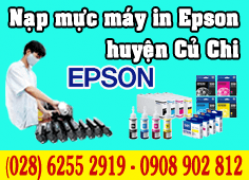 Nạp mực máy in Epson huyện Củ Chi
