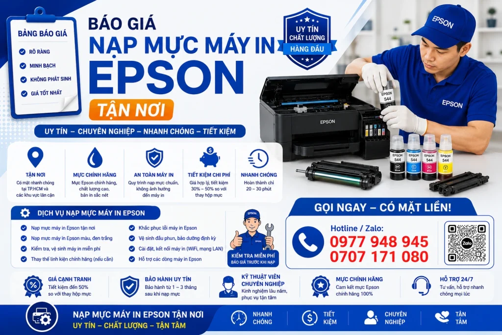 bao gia nap muc may in epson tan noi