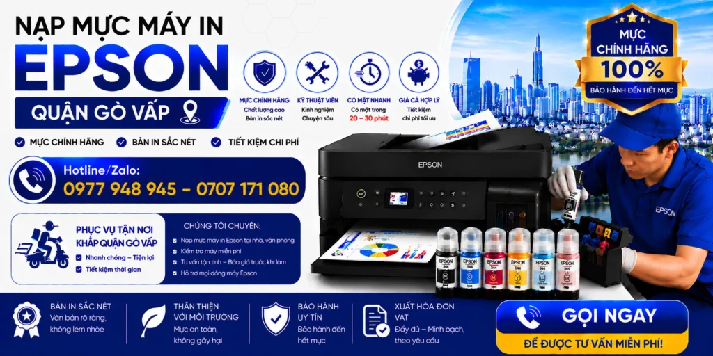 Nạp mực máy in Epson Quận Gò Vấp 1 nap muc may in epson tai quan go vap