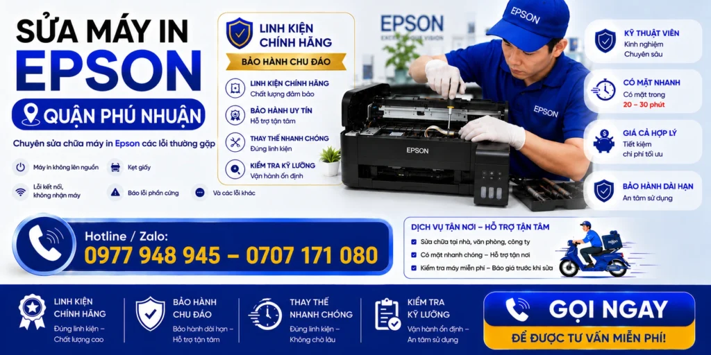 Sửa Máy In Epson Quận Phú Nhuận Uy Tín – Cam Kết Linh Kiện Chuẩn 1 sua may in epson quan phu nhuan